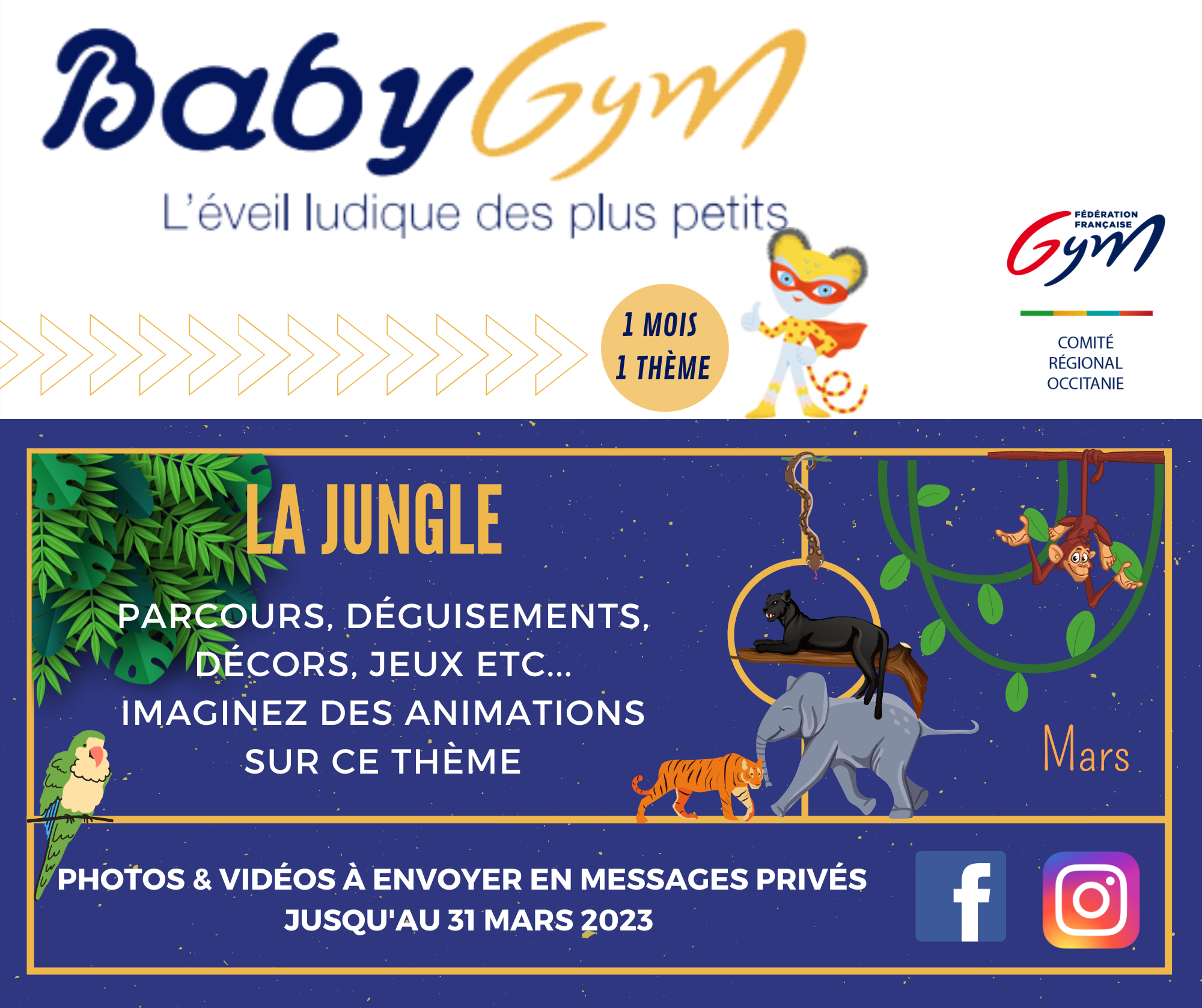 ANIMATION BABY GYM THÈME 7 : LA JUNGLE