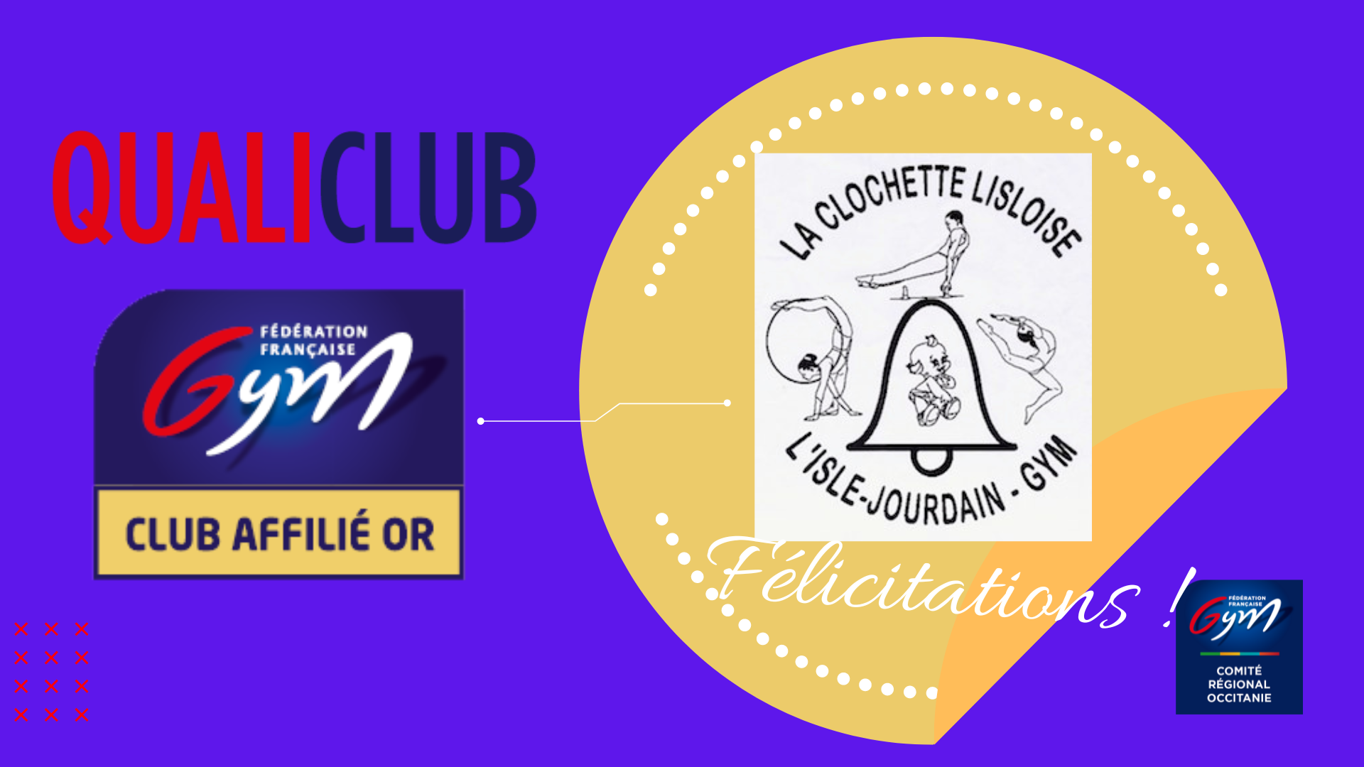 QUALICLUB- LA CLOCHETTE LISLOISE EN OR !