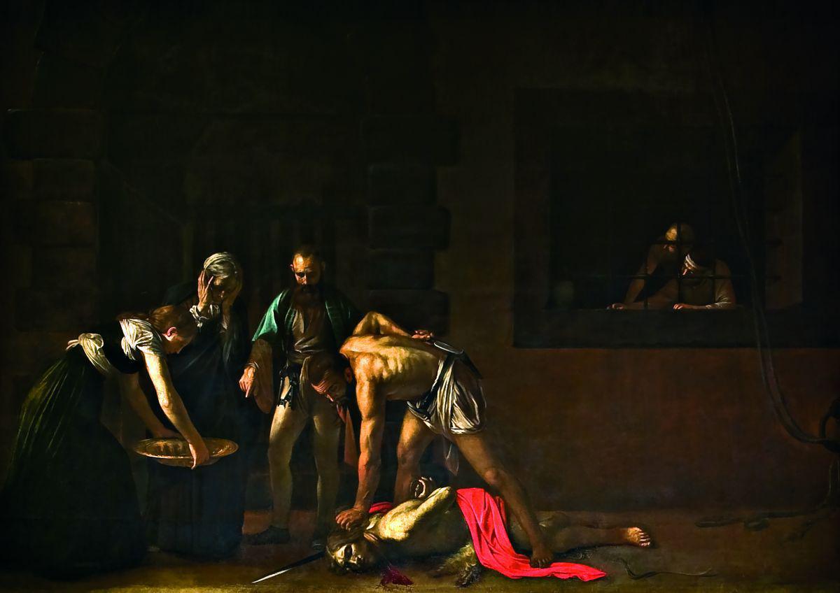 La décollation de Saint Jean-Baptiste, Michelangelo Merisi da Caravaggio, 1608 Oratoire de la Co-cathédrale Saint-Jean, La Valette - © Office du Tourisme de Malte