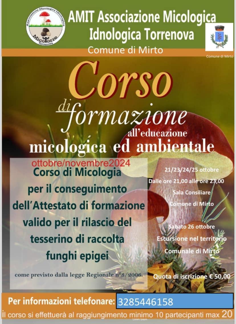 Escursione nel Territorio - Corso di formazione all'educazione micologica ed ambientale