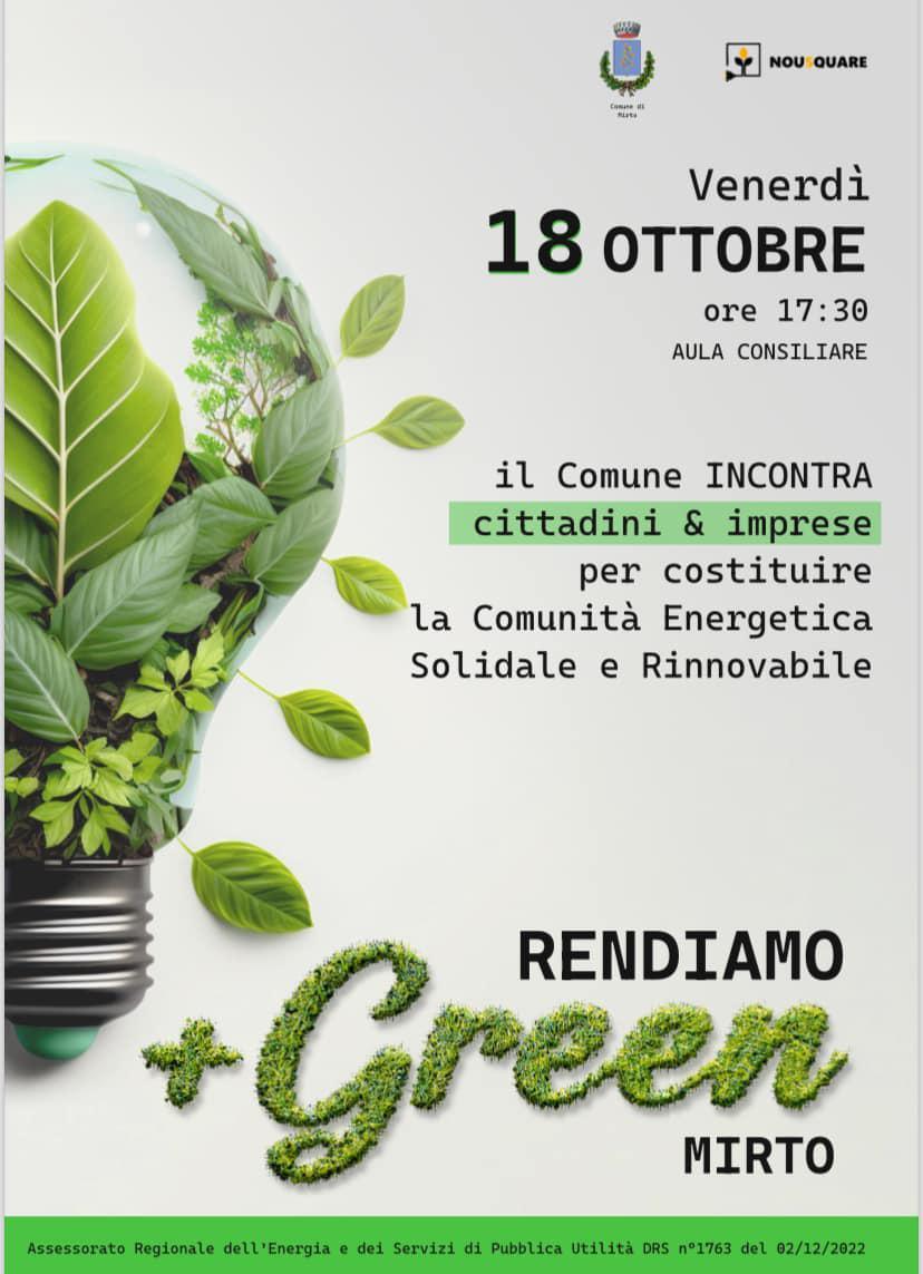 Rendiamo Green Mirto (inizio ore 17:30)
