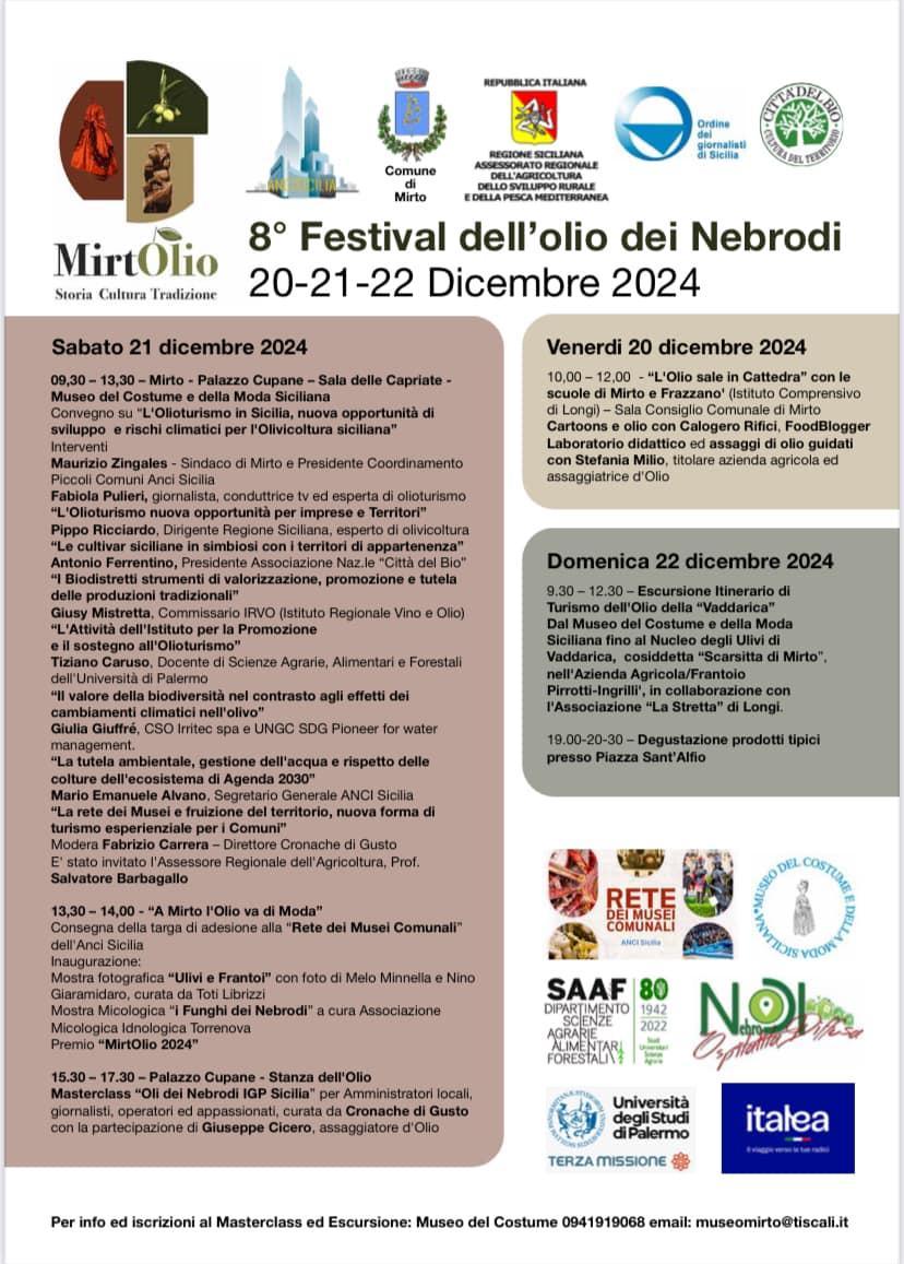 MirtOlio - 8° Festival dell'olio dei Nebrodi (inizio ore 09:30)