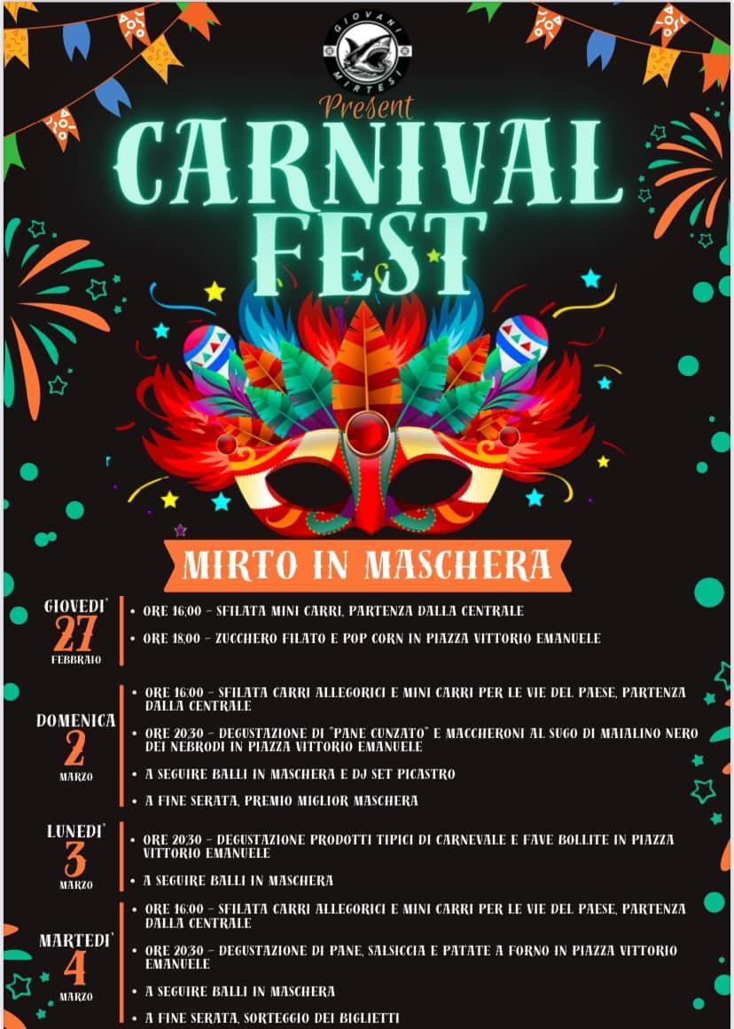 Sfilata Carri Allegorici e Mini Carri (inizio ore 16.00) Sfilata Carri Allegorici e Mini Carri (inizio ore 16.00)