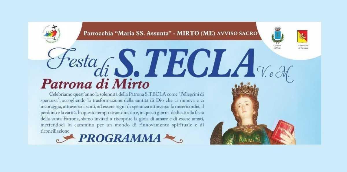 Festa di Santa Tecla - Patrona di Mirto