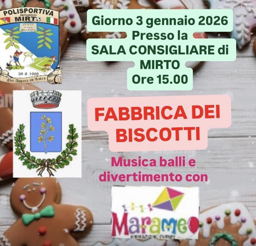 Fabbrica dei Biscotti (inizio ore 15.00)