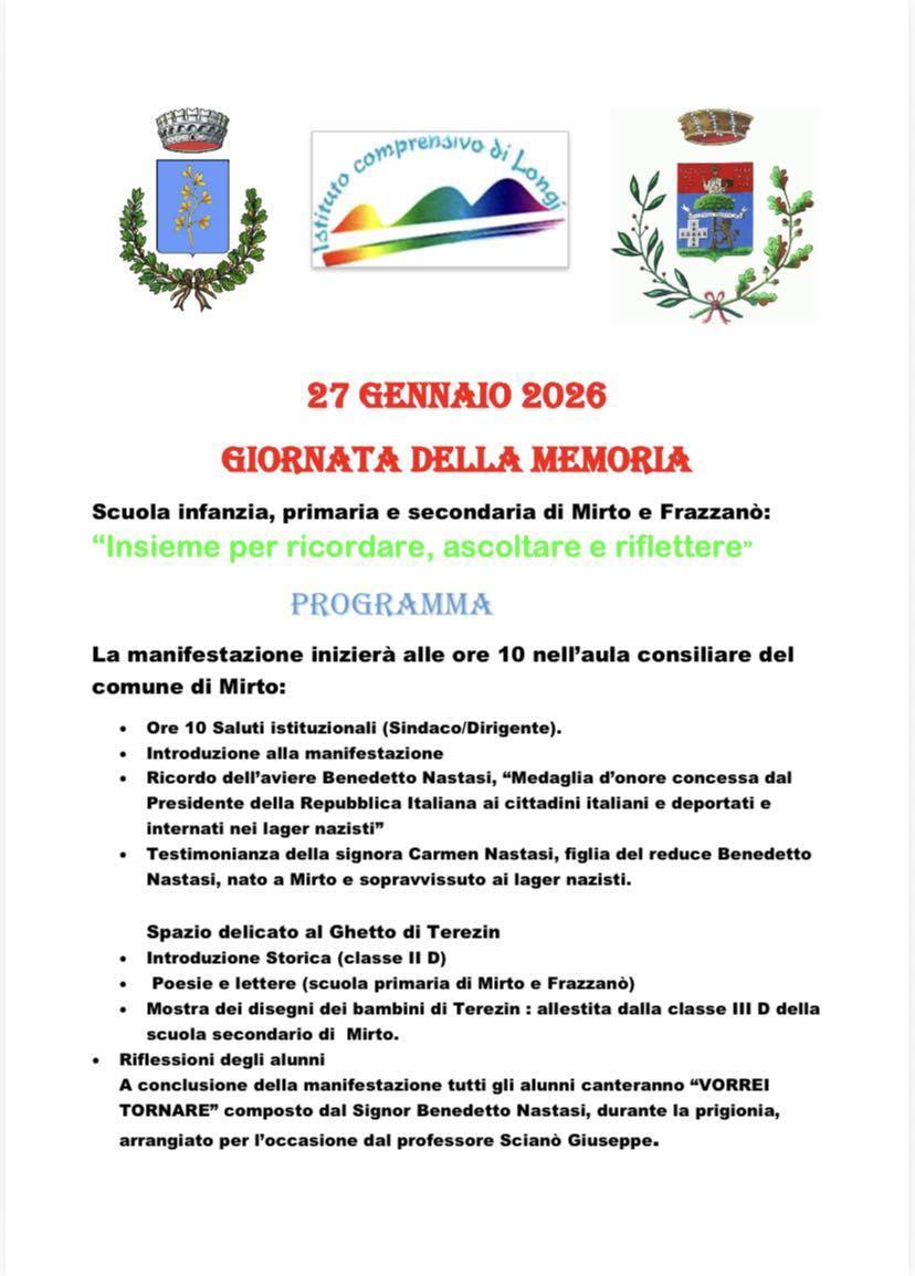Insieme per ricordare, ascoltare e riflettere (dalle ore 10.00)