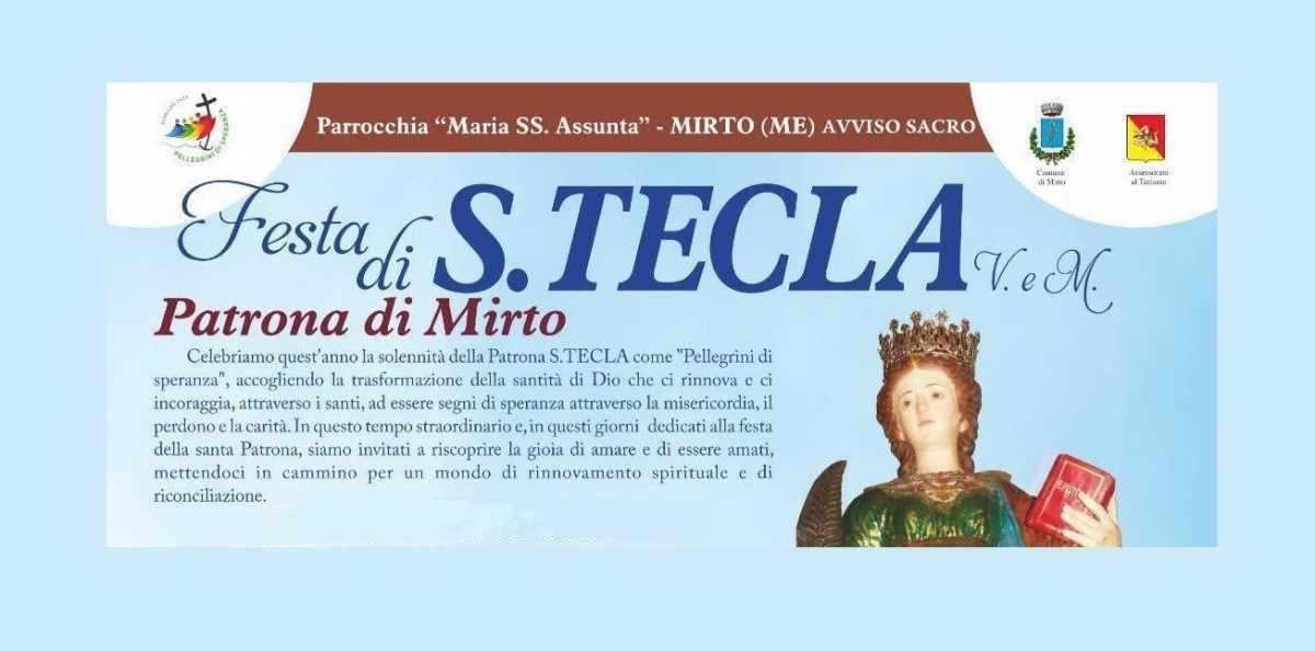 Festa di Santa Tecla V.& M. Patrona di Mirto