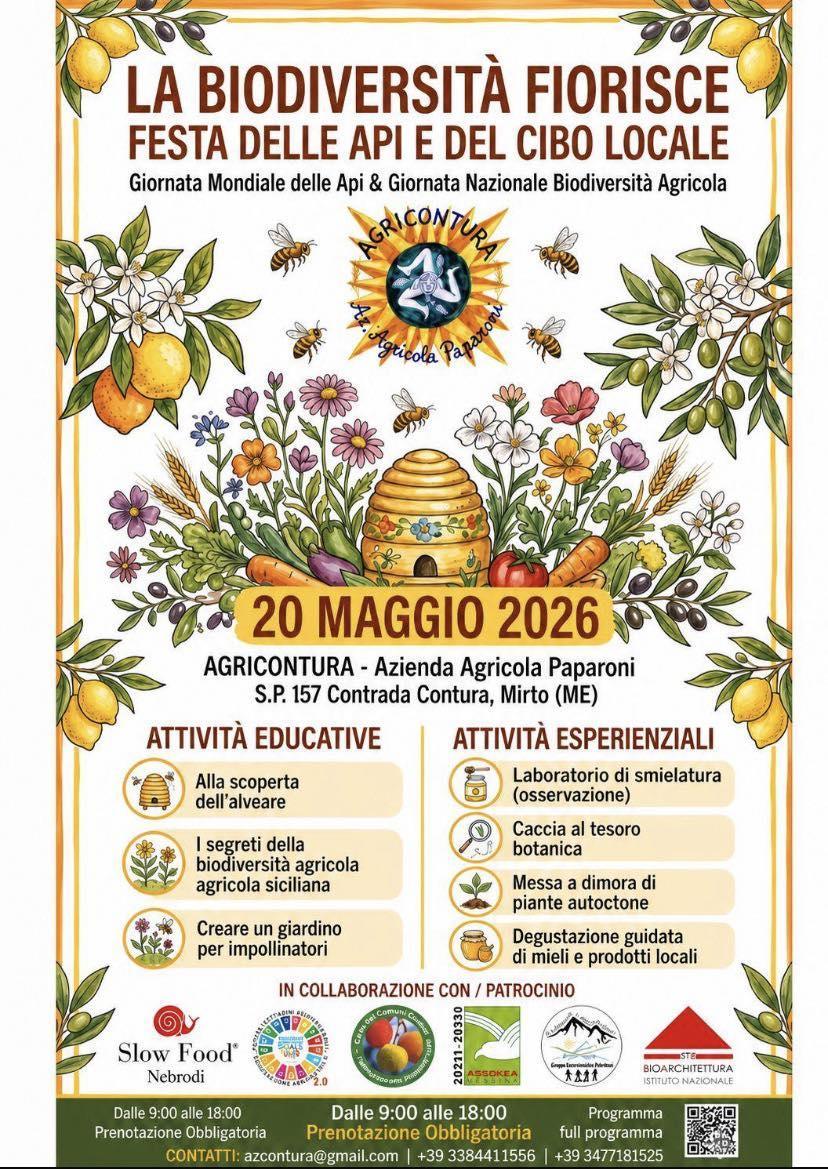 La Biodiversità Fiorisce - festa delle api e del cibo locale (dalle ore 9.00 alle 18.00)