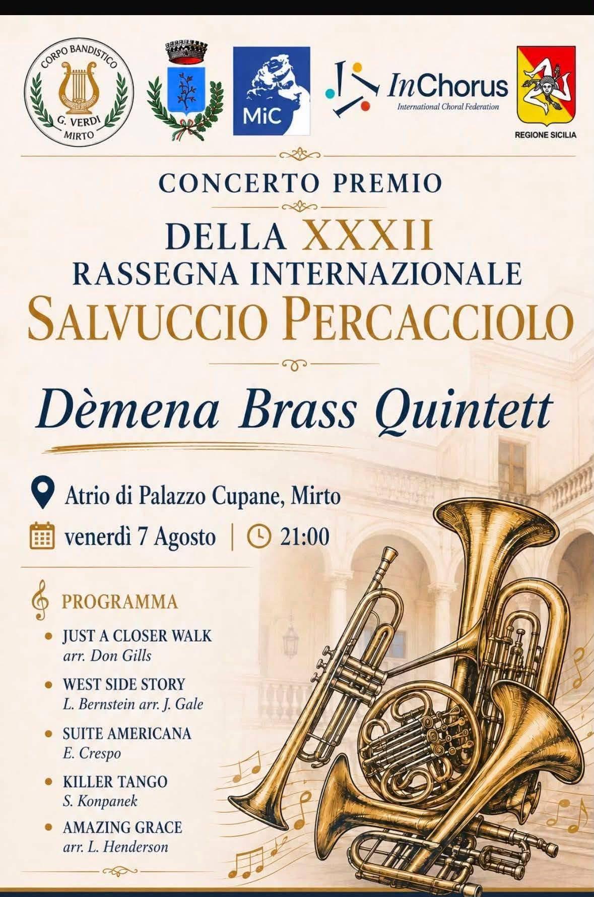 Concerto per Brass Ensemble (inizio ore 21:00)