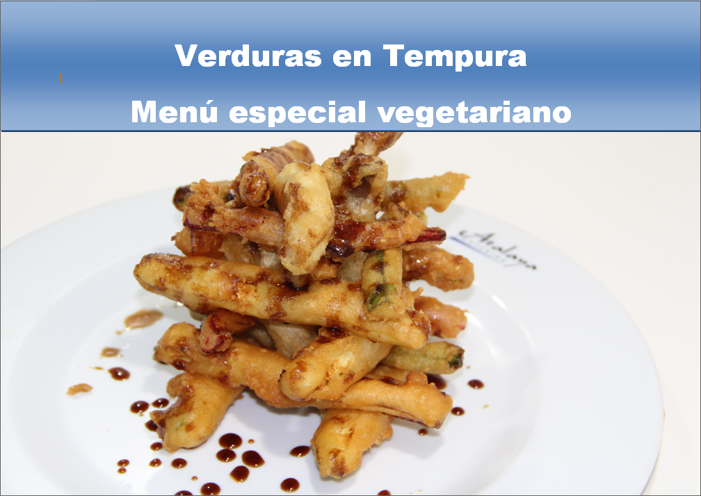 Verduras en tempura - Menu especial vegetariano