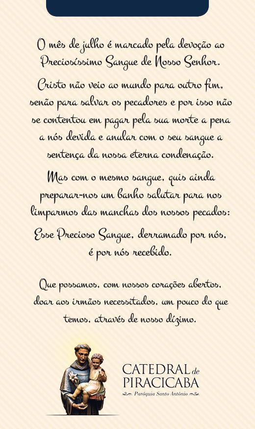 Mensagem do Dízimo Mensagem do Dízimo