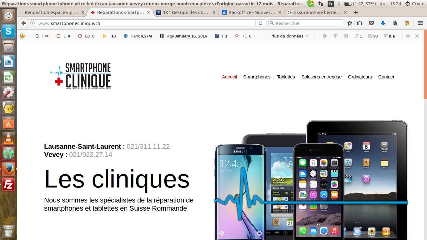 Réparation smartphone sur Lausanne