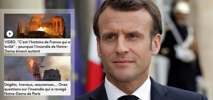 Emmanuel Macron Notre-Dame en feu et la colère des Français