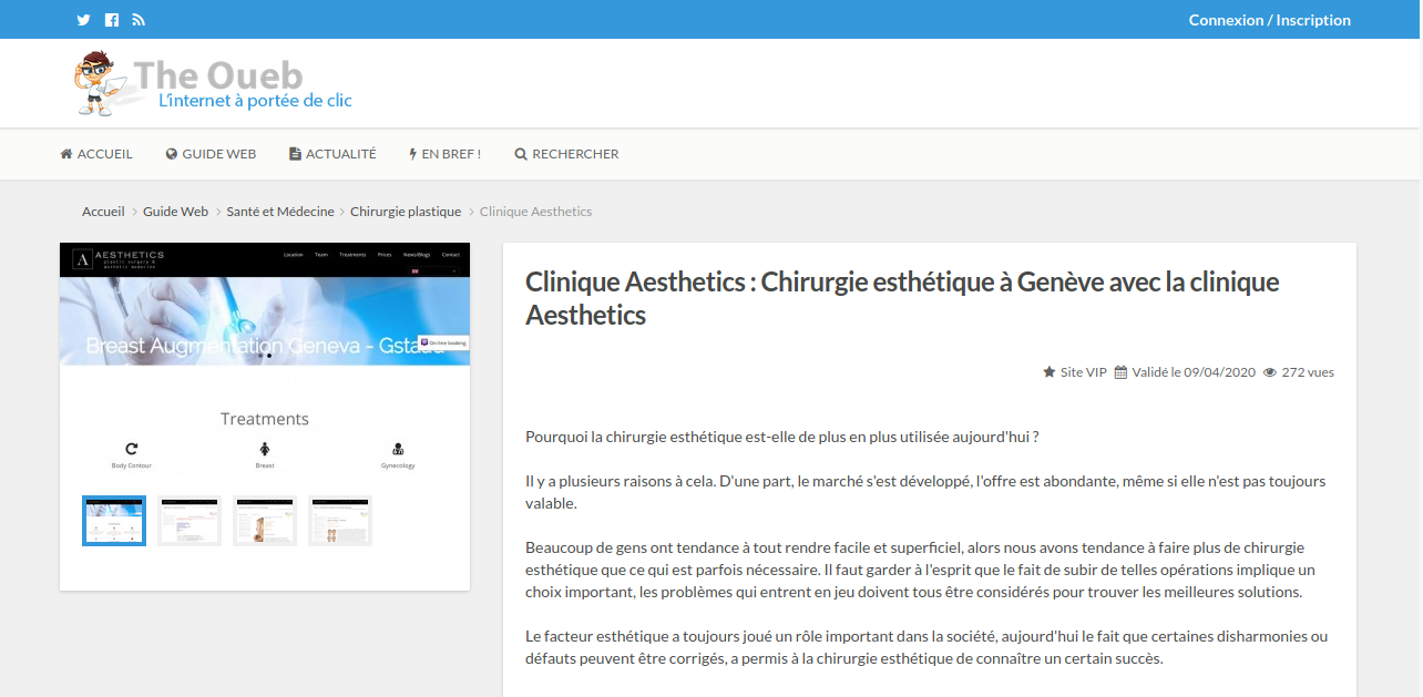 Chirurgie esthétique Genève