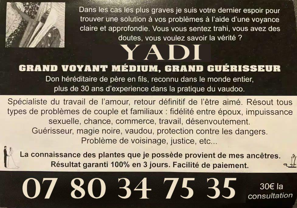 Pr Yadi grand voyant medium et grand guérisseur en Alsace