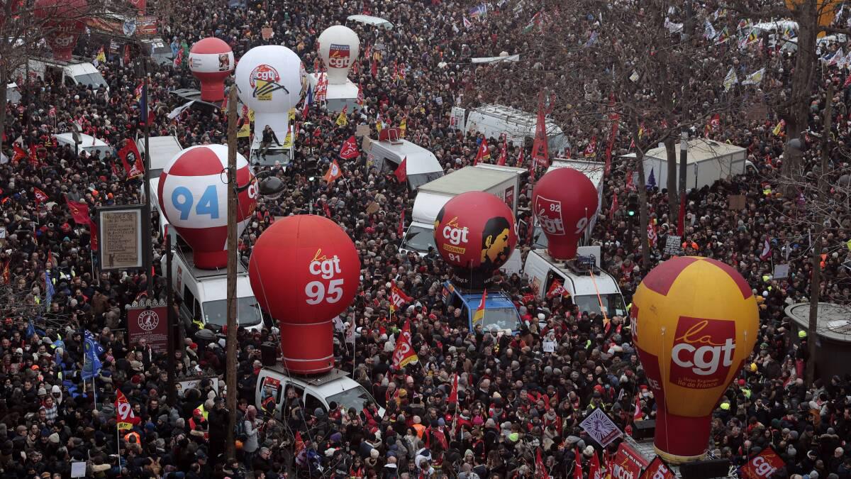 Plus d’un million de personnes manifestent en France contre la réforme des retraites