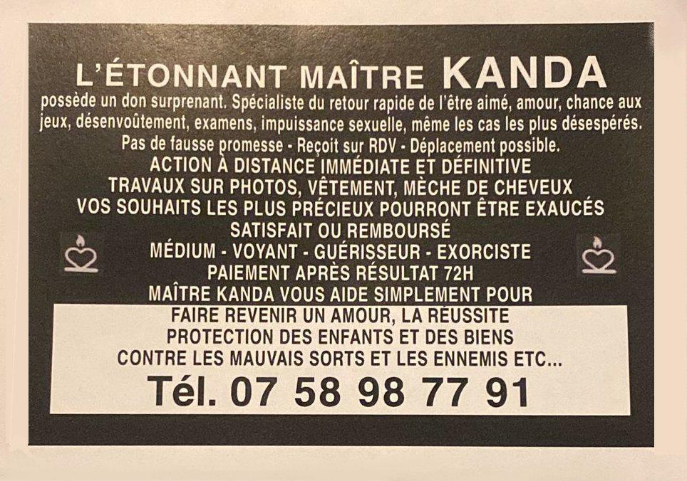 L'étonnant Maître Kanda spécialiste retour affectif Angers