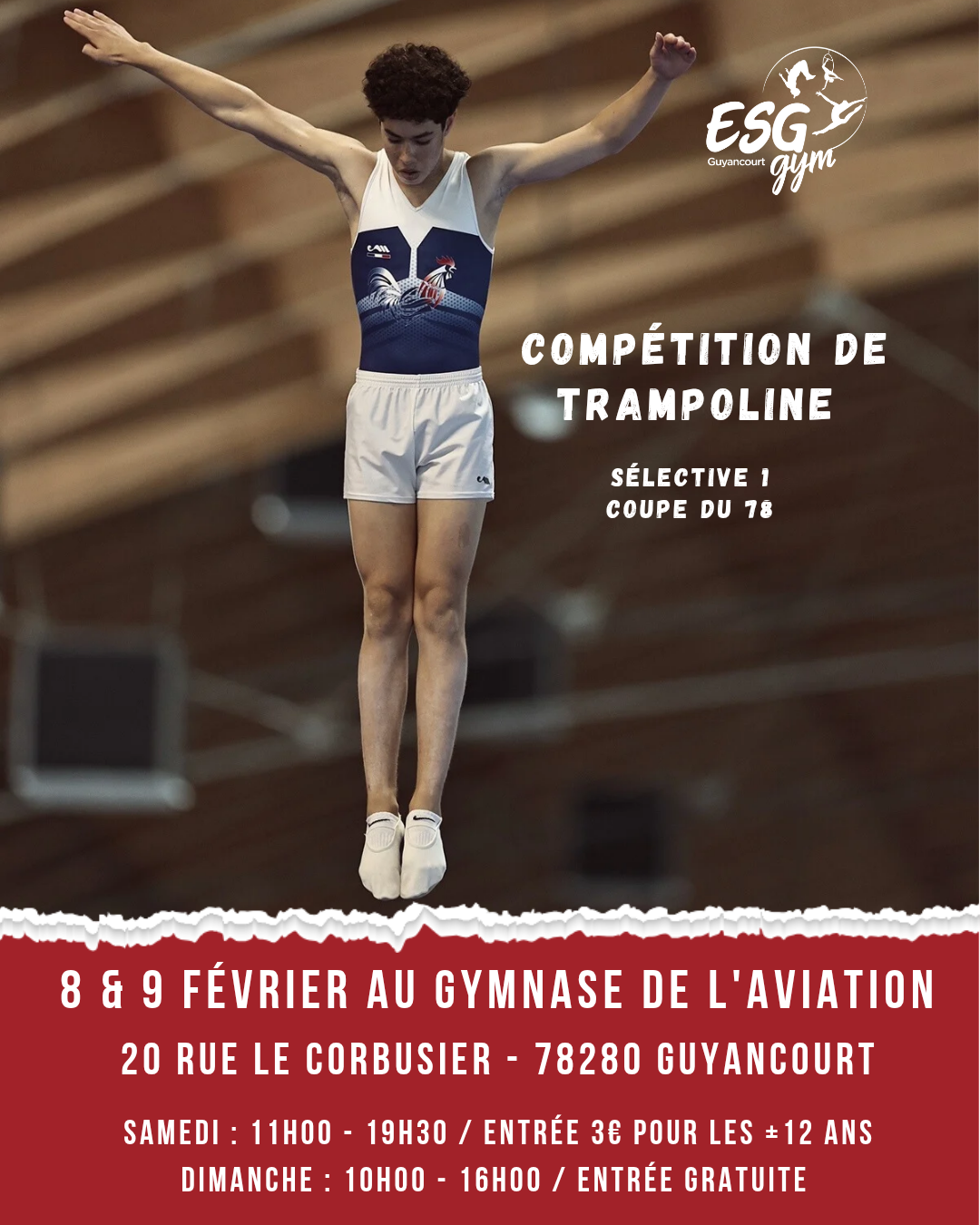 Compétition de trampoline 8/9 février 2025