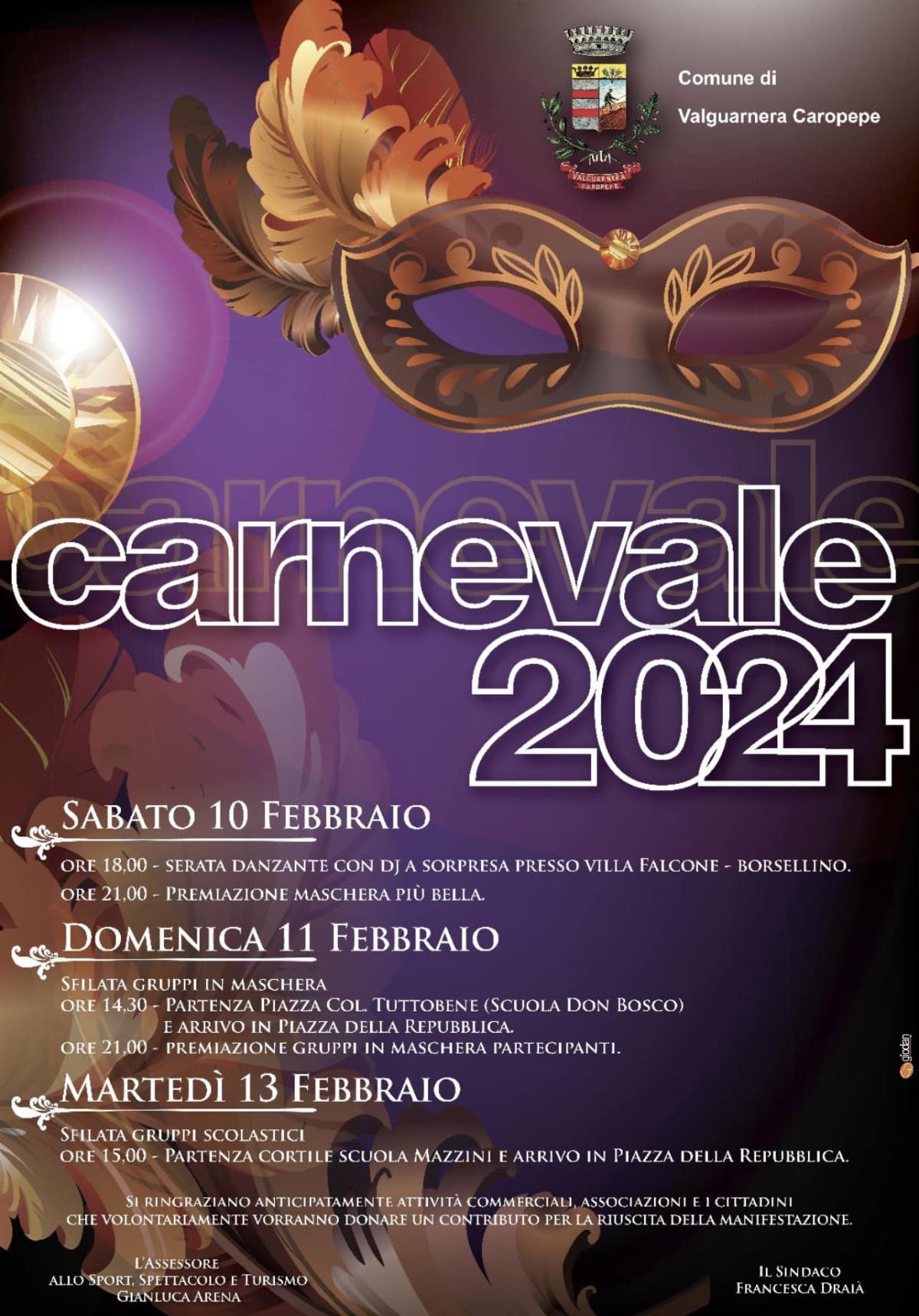Carnevale 2024 - Sfilata Gruppi Scolastici (inizio ore 15:00)
