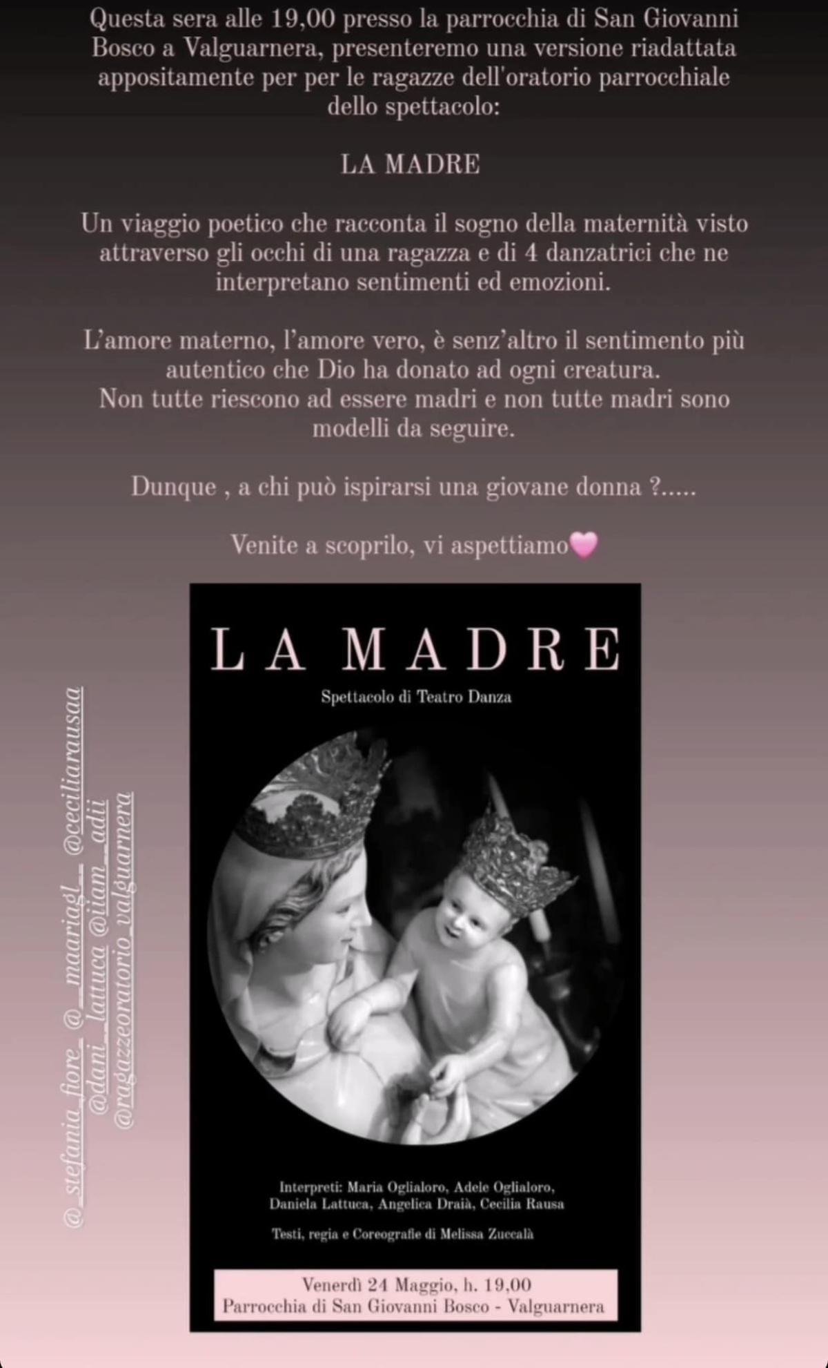 La Madre - Spettacolo di Teatro Danza (inizio ore 19:00)
