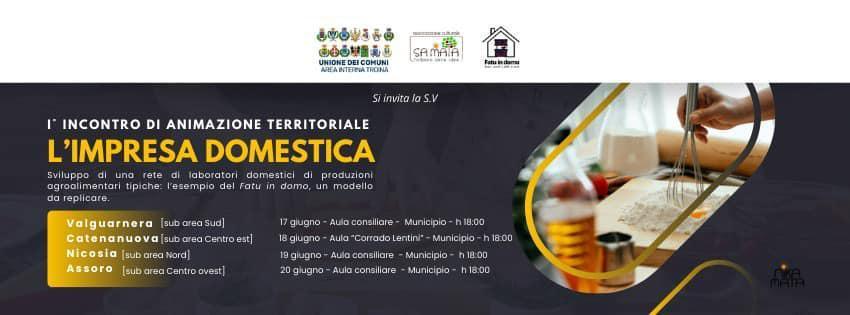 L'Impresa Domestica - I° Incontro di animazione territoriale (inizio ore 17:30)