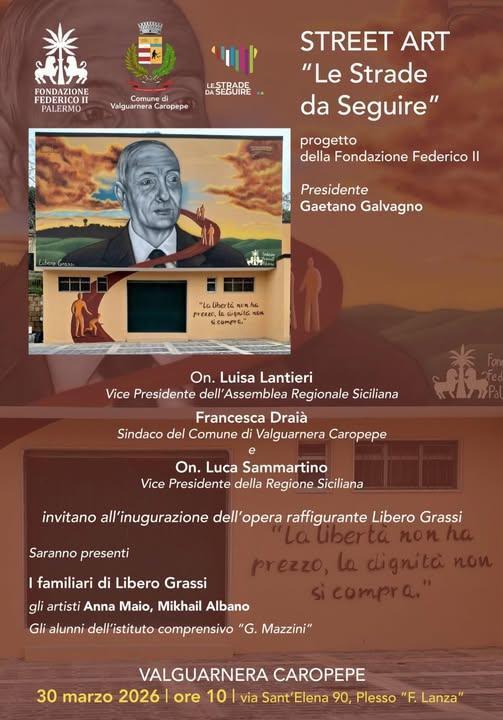 Inaugurazione Street Art "Le Strade da Seguire" (inizio ore 10.00)
