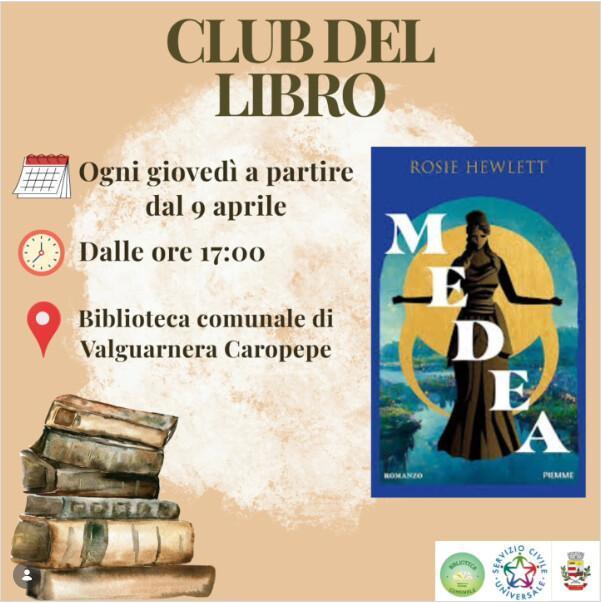 Club del Libro - Medea (inizio ore 17.00) Club del Libro - Medea (inizio ore 17.00)