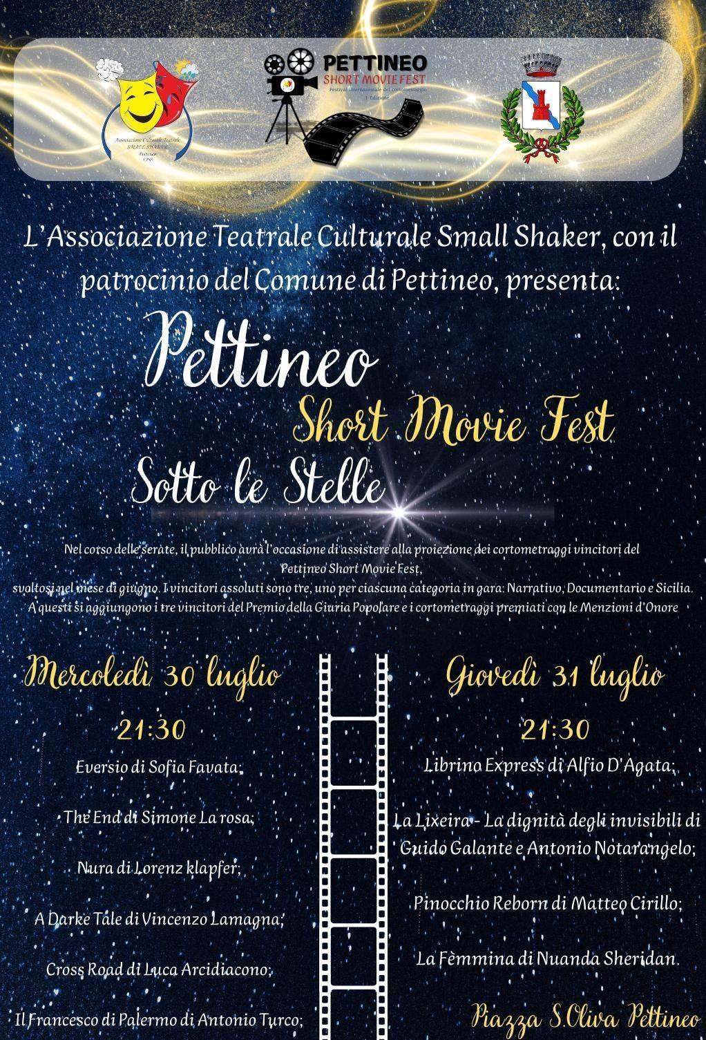 Pettineo Short Movie Fest Sotto le Stelle (inizio ore 21:30)