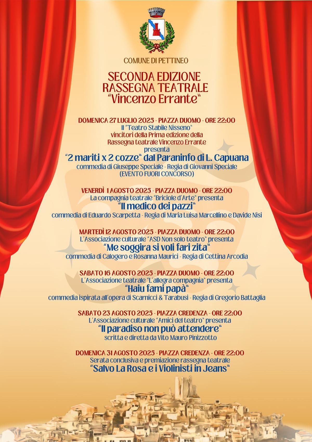 Serata Conclusiva e Premiazione Rassegna Teatrale - Salvo la Rosa e i Violinisti in Jeans (inizio ore 22:00)