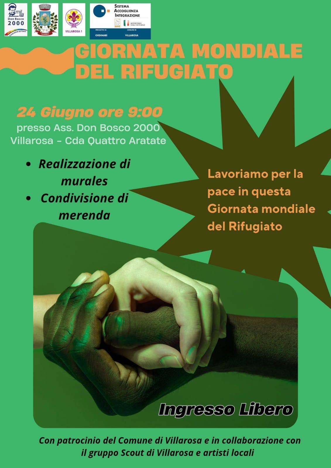 Giornata Mondiale del Rifugiato (inizio ore 9:00) Giornata Mondiale del Rifugiato (inizio ore 9:00)