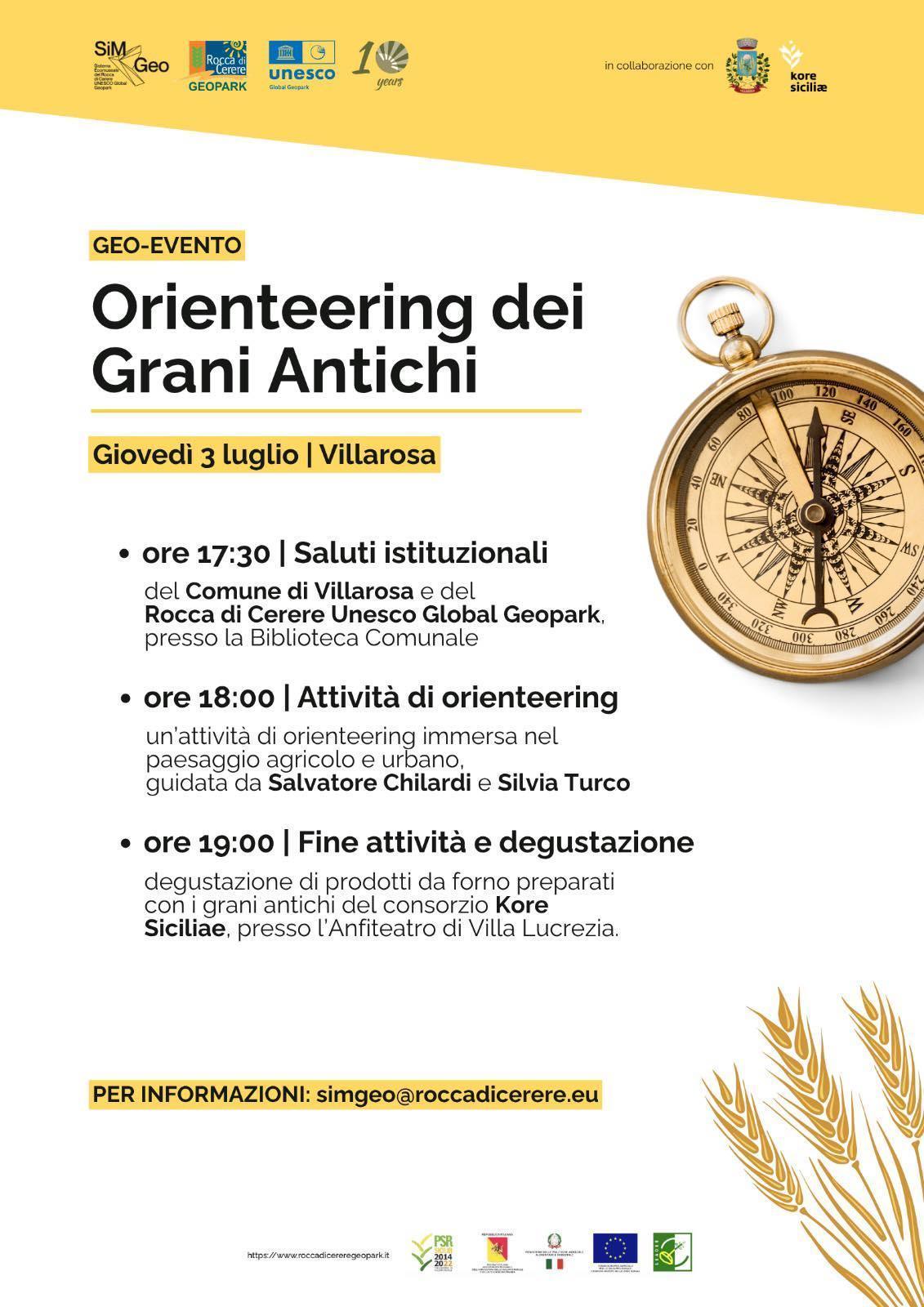 Evento Geopark - Orienteering dei Grani Antichi (inizio ore 17.30)