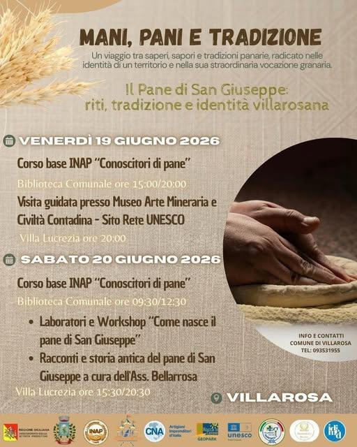 Laboratorio e workshop “Come nasce il Pane di San Giuseppe”, dedicato a bambine, bambini, ragazze e ragazzi (dalle ore 15:30)