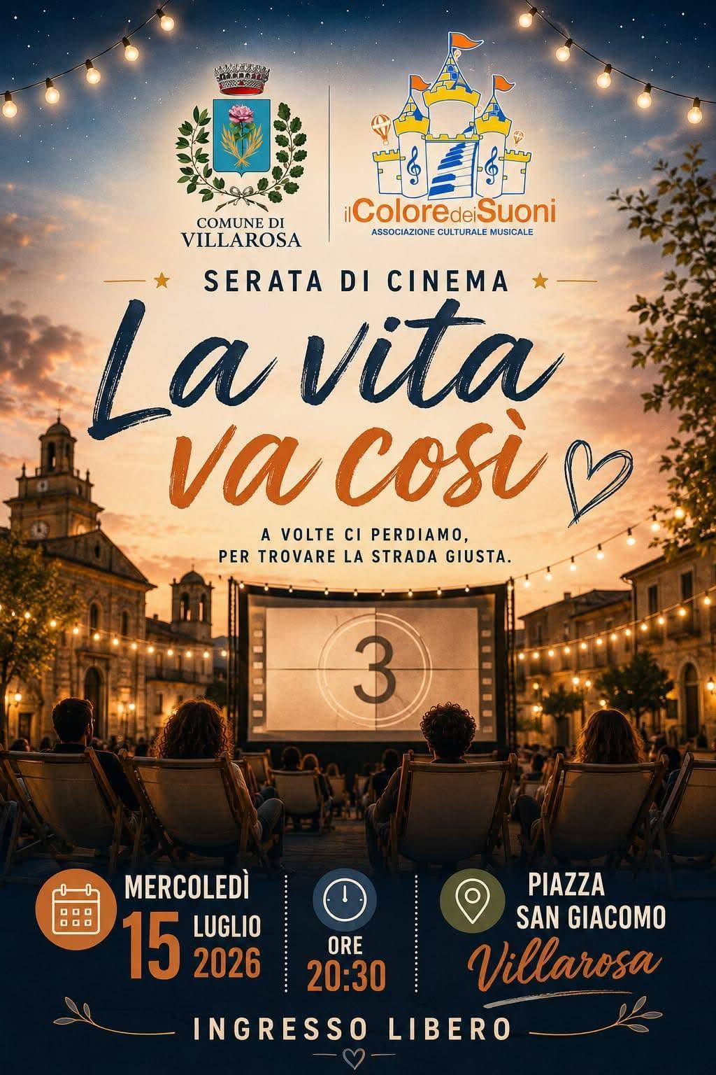 Cinema all’aperto “La vita va così” (inizio ore 20:30)