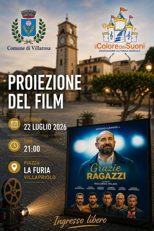 Docufilm del mercoledì “Grazie Ragazzi” (inizio ore 21:00)