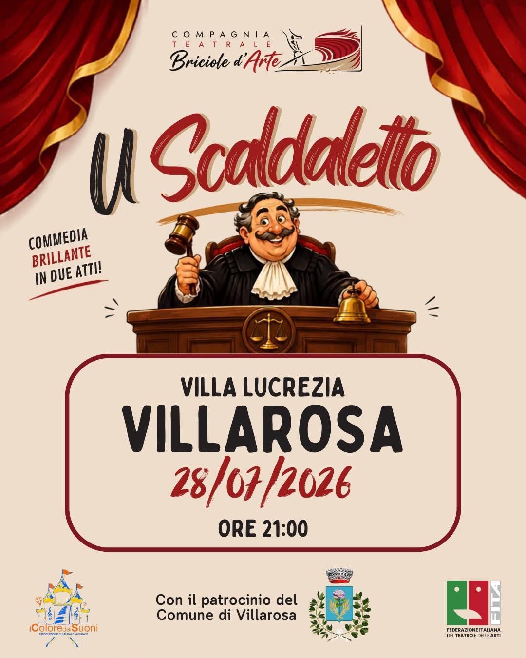 Spettacolo teatrale "U scaldalettu" di Edoardo Scarpetta (inizio ore 21:00)