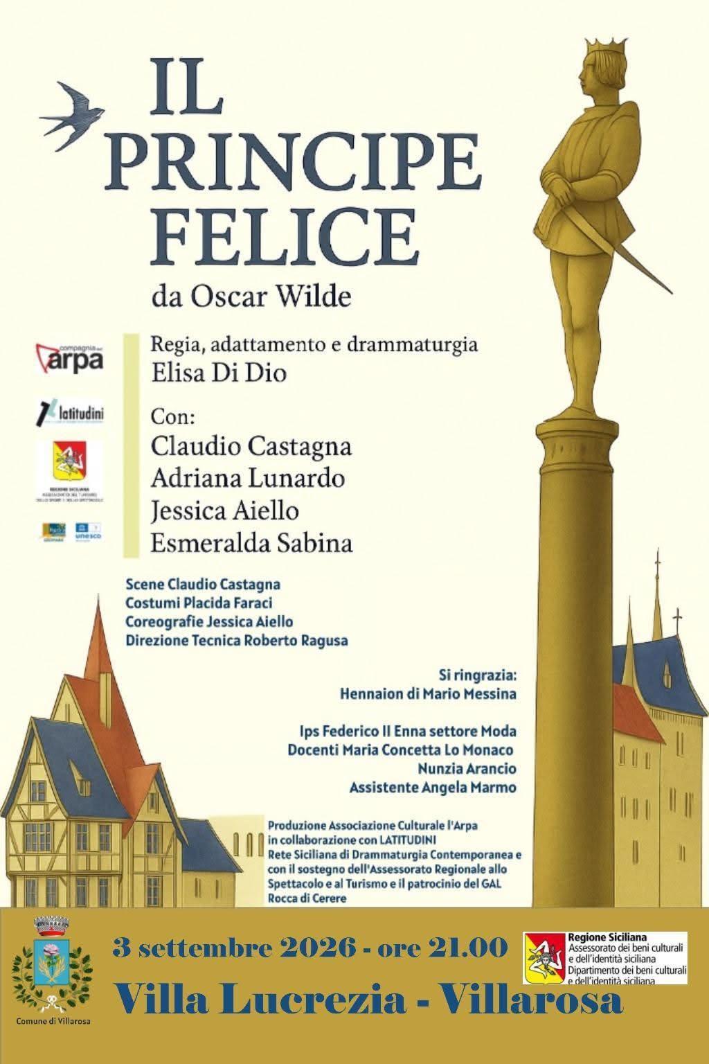 Spettacolo Teatrale "Il Principe felice" (inizio ore 21:00)