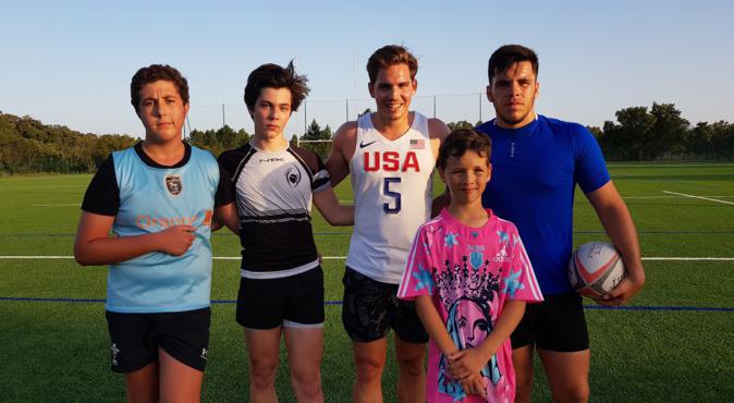 Rugby : Clément Daguin en visite chez "Les Moustiques"