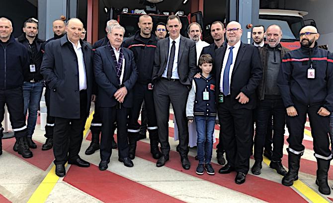 L'aéroport de Bastia-Poretta inaugure sa nouvelle caserne de pompiers