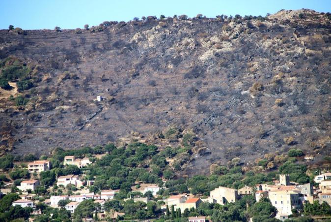 Santa-Reparata-di-Balagna : inquiétudes sur un risque d’éboulement après l’incendie de juillet Santa-Reparata-di-Balagna : inquiétudes sur un risque d’éboulement après l’incendie de juillet