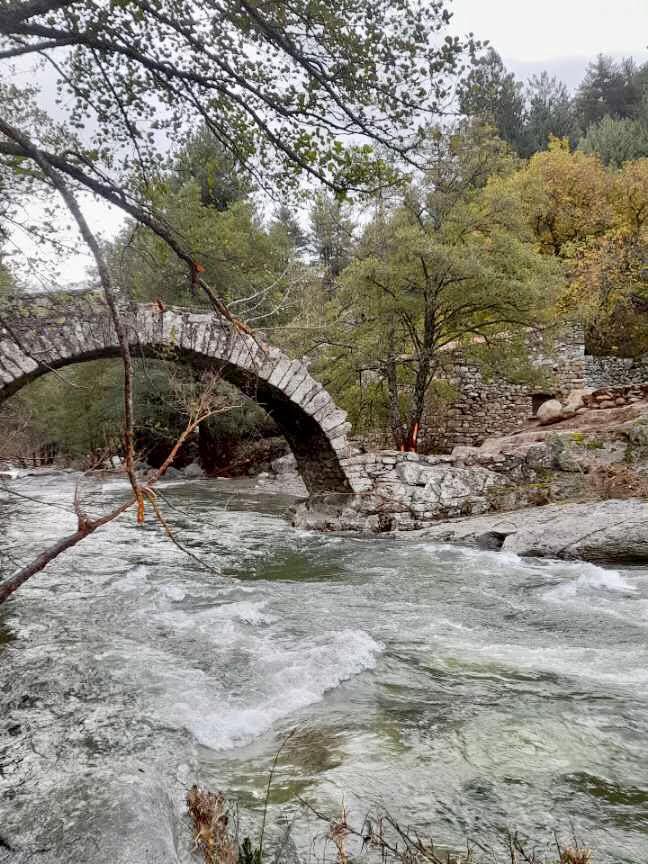 Albertacce : U ponte Muricciolu détruit par la tempête Ciaran Albertacce : U ponte Muricciolu détruit par la tempête Ciaran