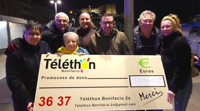 Bonifacio remet un cheque de 33 336 euros au Téléthon Bonifacio remet un cheque de 33 336 euros au Téléthon