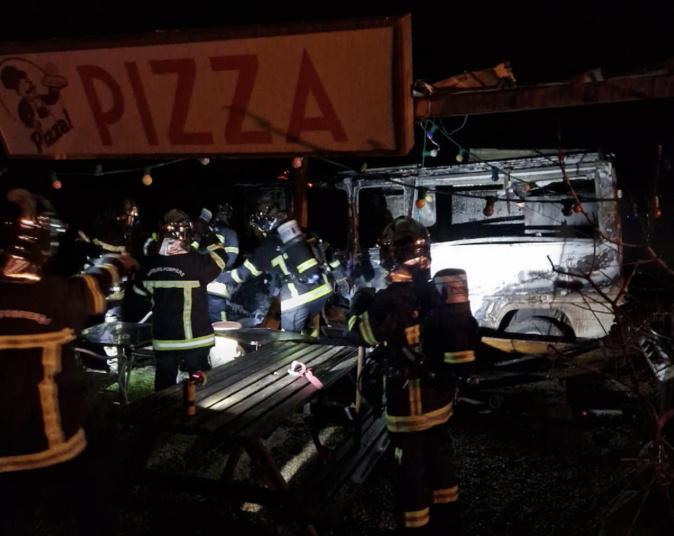 Un camion pizza détruit par un incendie à Calenzana