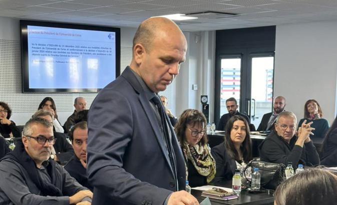 Università di Corsica : Dominique Federici réélu président pour quatre ans Università di Corsica : Dominique Federici réélu président pour quatre ans