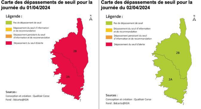 Corse : fin de l'épisode de pollution de l'air ce mardi Corse : fin de l'épisode de pollution de l'air ce mardi
