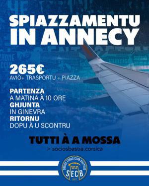 SC Bastia : Spiazzamentu in Annecy incu i Turchini SC Bastia : Spiazzamentu in Annecy incu i Turchini