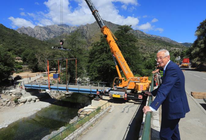 Corte : Le pont provisoire de Baliri enfin en place