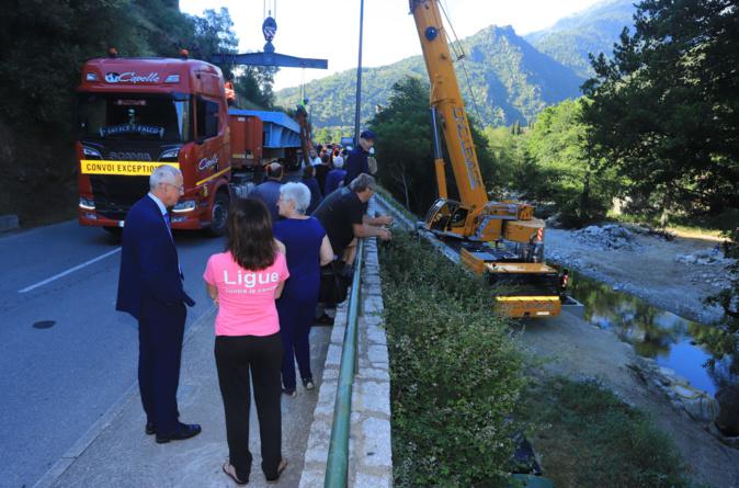 Corte : Le pont provisoire de Baliri enfin en place