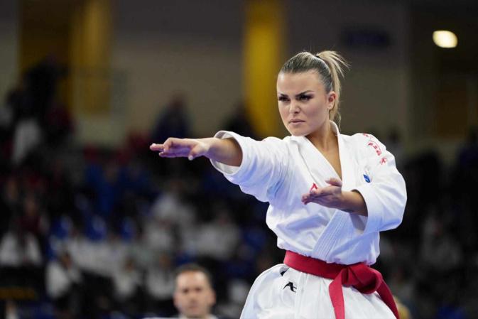 Cassandra Sampieri aux Championnats du monde de Karaté