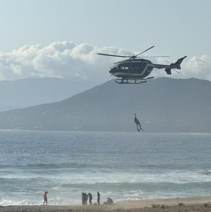 Golfe du Valinco : deux baigneurs en détresse secourus au large du Capu Laurosu