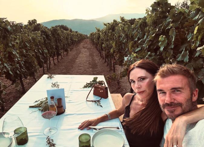 Victoria et David Beckham en vacances en Corse